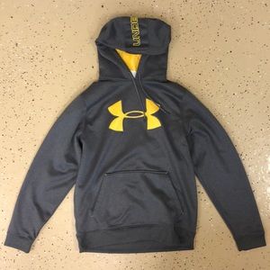 Gray/Yellow Under Armour Hoodie